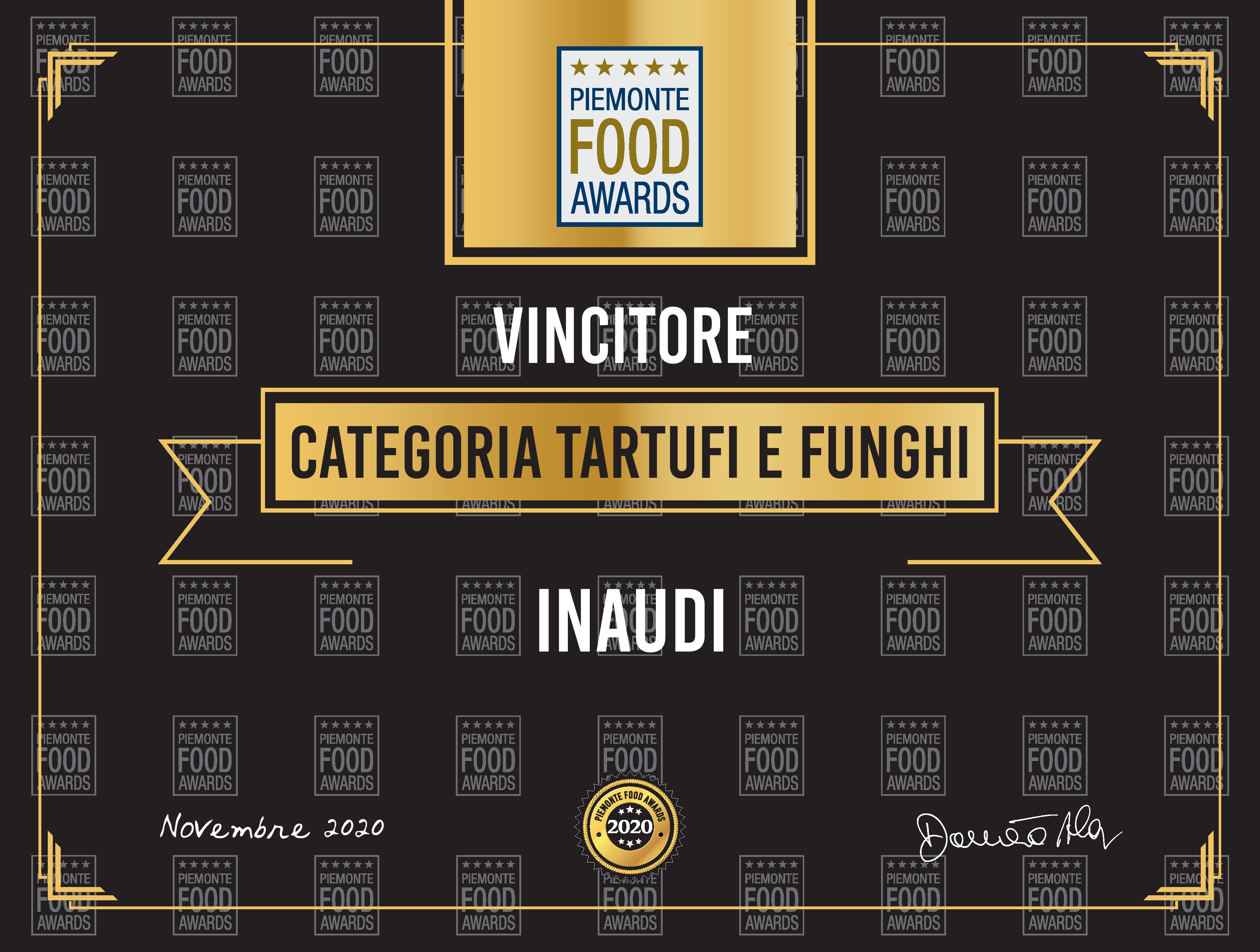 Inaudi vincitore Piemonte Food Awards